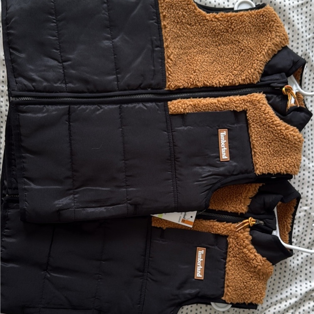 Timberland Kids Black and Tan Vest